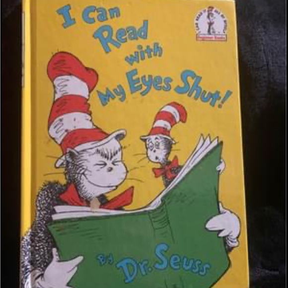 Dr Seuss book I Can Read With My Eyes Shut . Copyright 1978 - Picture 1 of 5